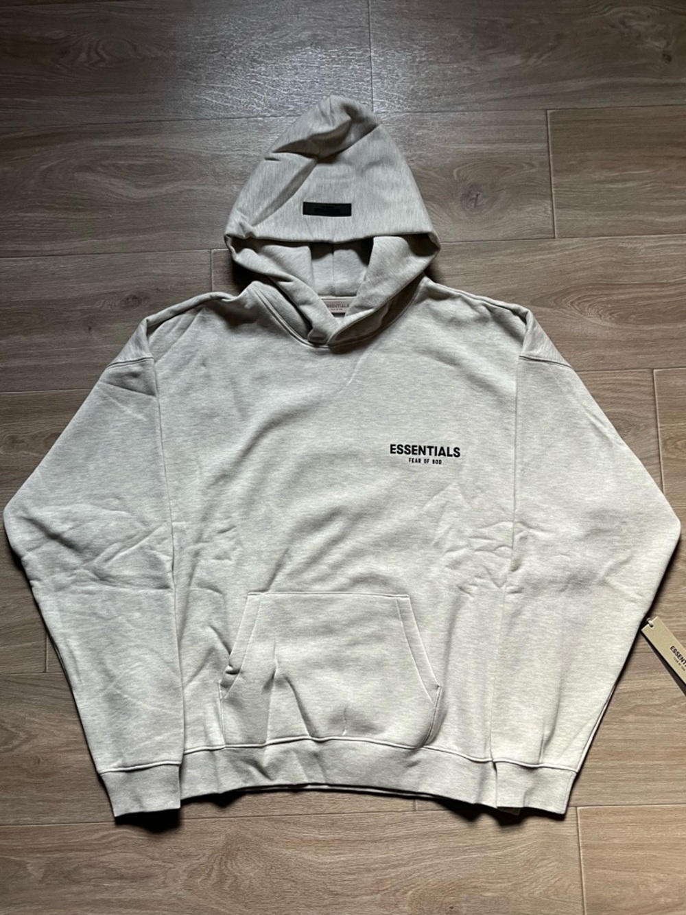 NEW Essentials Fear Of God Light Oat Hoodie - Size XS